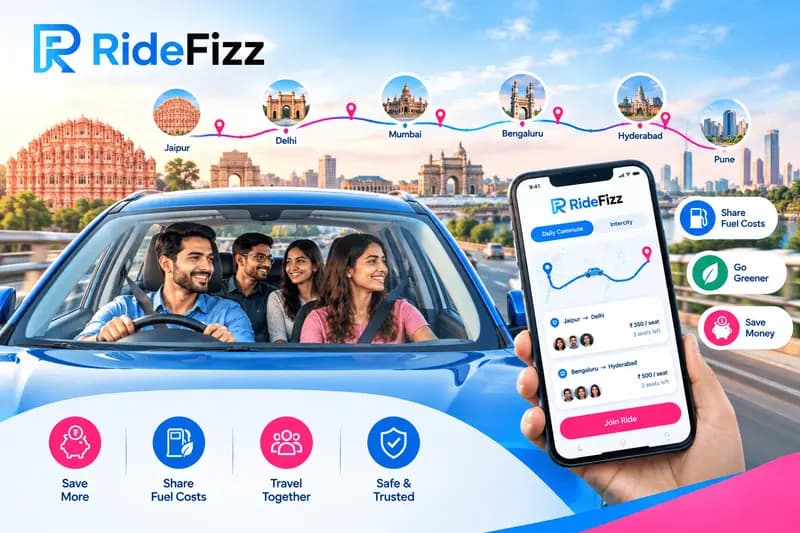 Car Pooling App with Flexible Ride Costs in India